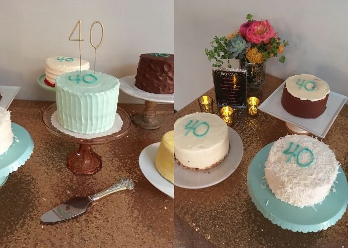 Eight Cakes for One Milestone Birthday