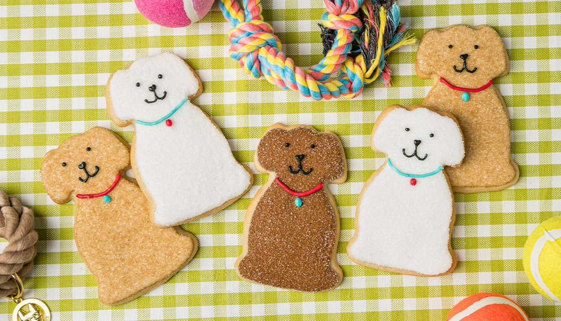 Dog Frosted Sugar Cookies