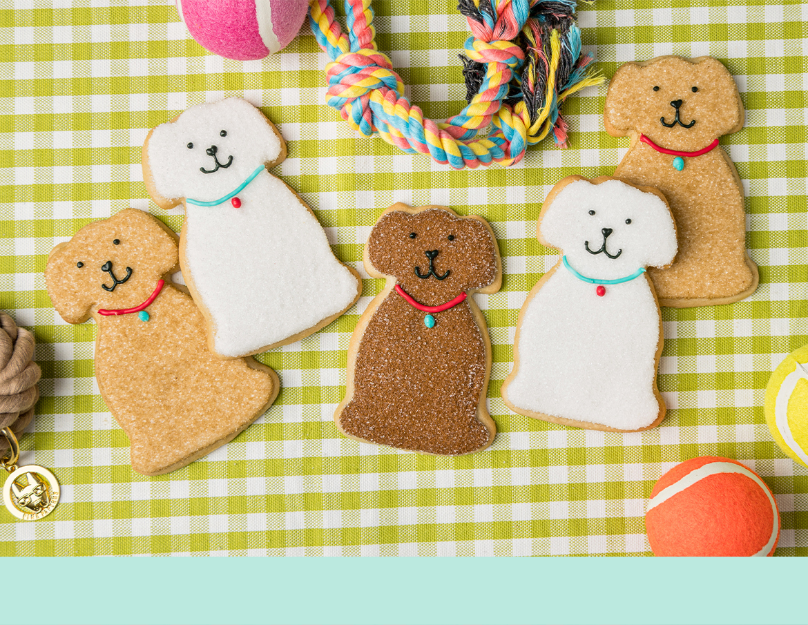 Dog Frosted Sugar Cookies