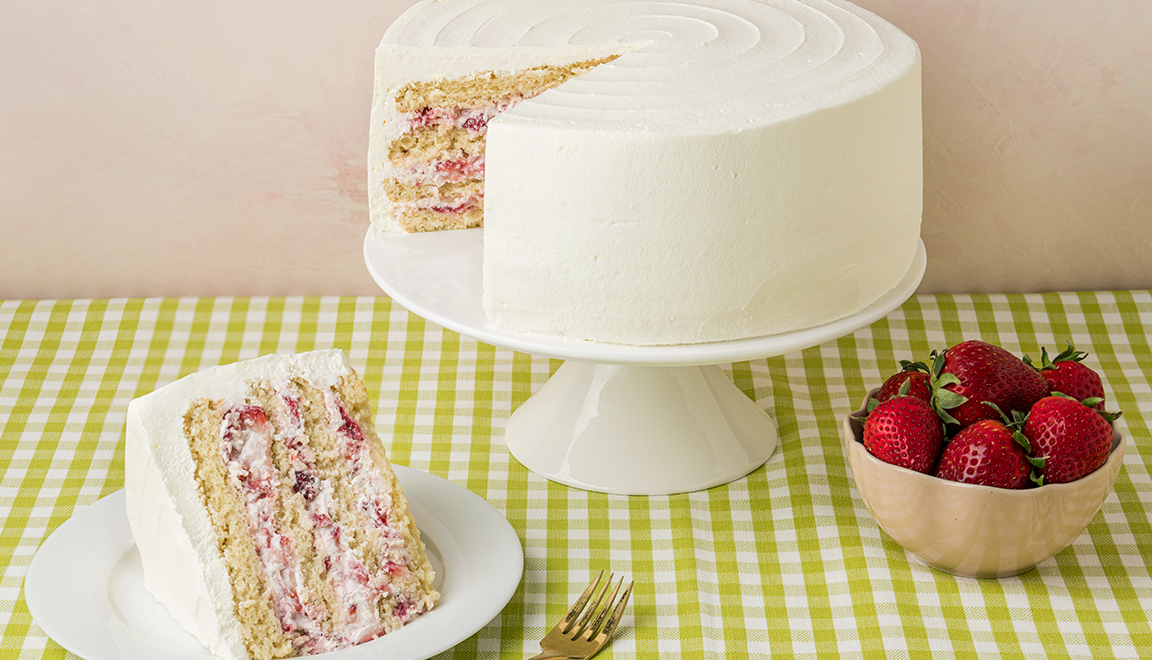 Summer Strawberry Whip Cake