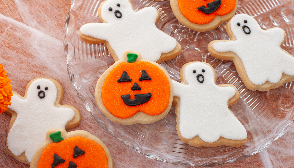 Halloween Frosted Sugar Cookies