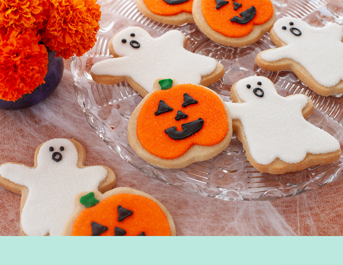 Halloween Frosted Sugar Cookies
