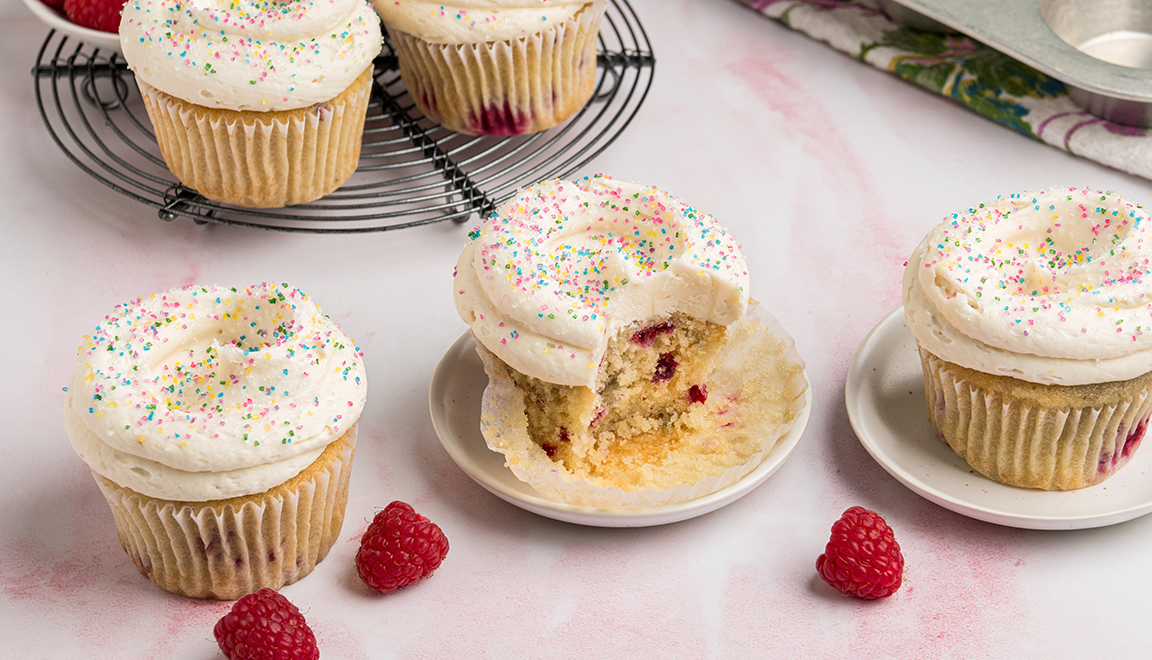Raspberry Vanilla Cupcakes