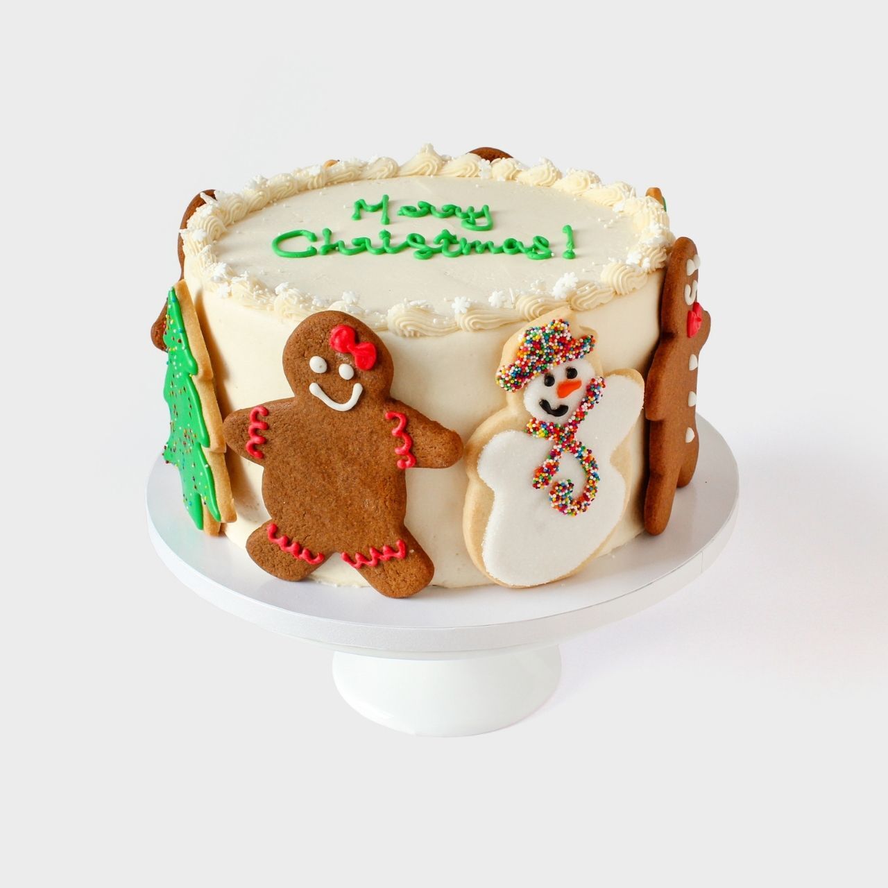 Holiday Cookie Decorated Cake