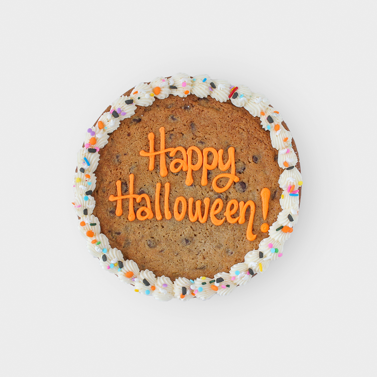 Halloween Chocolate Chip Cookie Cake 1