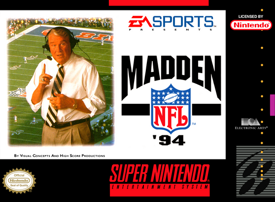 Madden 94 - SNES - USED (COMPLETE)