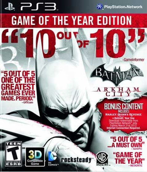 Batman: Arkham City - Game of the Year Edition - PS3 - USED