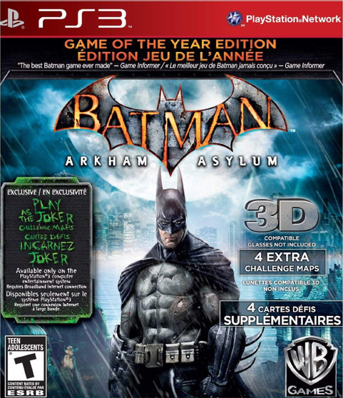 Batman: Arkham Asylum - Game of the Year Edition - Greatest Hits - PS3 - USED