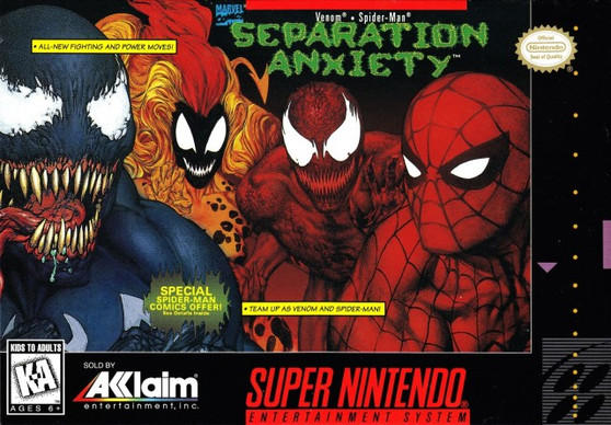 Venom - Spider-Man: Separation Anxiety - SNES - USED (BOXED)