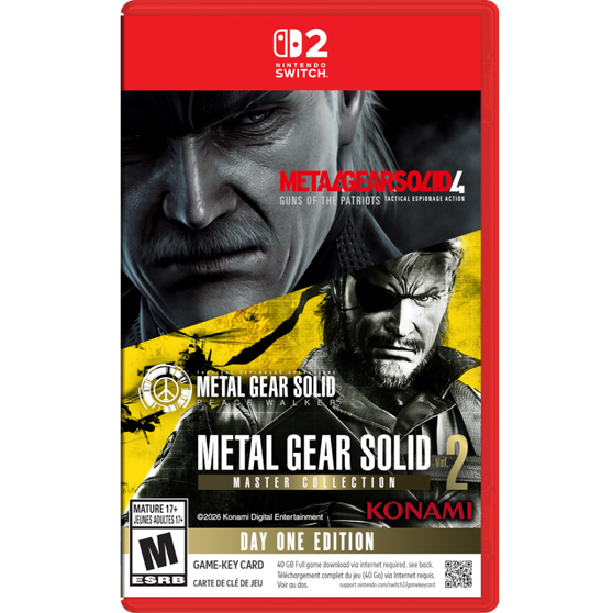 Metal Gear Solid: Master Collection: Vol. 2 - Day One Edition - Switch 2 - NEW (PRE-ORDER)