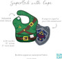 Legend of Zelda Link Bib with Shield