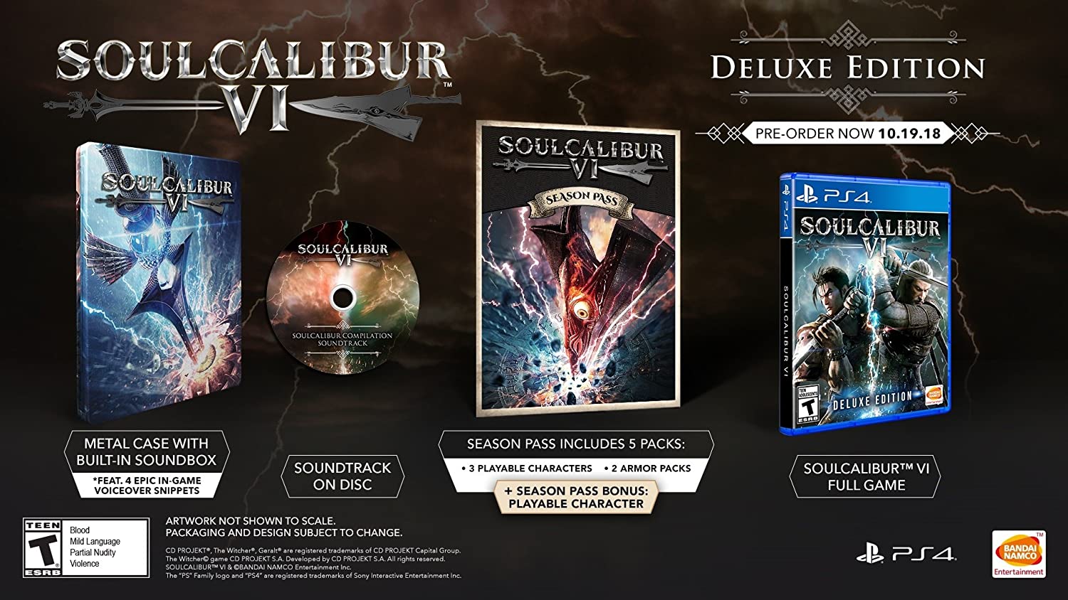 frokost Pick up blade Bounce Soul Calibur VI - Deluxe Edition - PS4 - NEW - World-8