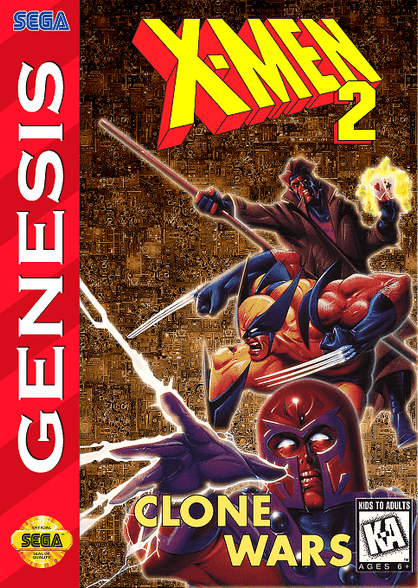 X-Men 2: Clone Wars - Sega Genesis - USED (COMPLETE)