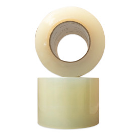 PFT Clear Seam Seal Tape is a 7.0 mil, 4" x 180' polyethylene film tape featuring easy-tear serrated edges and a solvent-free acrylic adhesive.