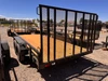 Dutton Trailers 2026 2026 84"X16' Utility Trailer | Tandem Axle Axle 7K | Tube Top Rail, Led Lights, 8Ply Radial Tires 205X75R15, Rear Ramp Gate
