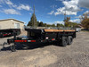 Maxx-D Trailers 2024 2024 83"X14' Scissor Dump Trailer | Tandem Axle Axle 14K, 18" Sides, Spreader Gate, Slide In Ramps, Trap Kit | 18" Sides With 6" Wood Extension, Spreader Gate, Ramps, Tarp