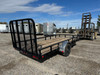 P.J. Trailers 2025 2025 72"X14' Utility Trailer | Single Axle Axle | 4' Rampgate Spring Assisted, Mount, Aluminum. Dp Fenders