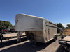 Exiss Trailers 1997 18' Stock Trailer | Tandem Axle Axle 14K, Spare Tire, Drivers Side Escape Door, Rear Swing Door with Sliding Gate, Over Tongue Storage