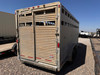 Exiss Trailers 1997 18' Stock Trailer | Tandem Axle Axle 14K, Spare Tire, Drivers Side Escape Door, Rear Swing Door with Sliding Gate, Over Tongue Storage