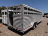 Trails West Trailers 2024 HOTSHOT 360" Stock Combo Trailer | Tandem Axle Axle 20K, Torsion Axles, Passenger Size Escape Door, Single Rear Swing Gate Slide, Two Gates, Rubber Floors, Tack Room, Swing Out Saddle Rack