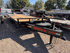 Maxx-D Trailers 2027 GOX 102"X24' Deckover Tilt Flatbed | Tandem Axle Axle 17.6K, 20' Tilt Deck, 4' STATIONARY, Winch Plate and Roller, Tool Box, Tool Tray, Spare Tire Mount