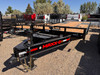 Maxx-D Trailers 2027 GOX 102"X24' Deckover Tilt Flatbed | Tandem Axle Axle 17.6K, 20' Tilt Deck, 4' STATIONARY, Winch Plate and Roller, Tool Box, Tool Tray, Spare Tire Mount