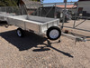 Primo Trailers 2024 54"X8' Single Ram Dump Trailer | Single Axle Axle 2.7K, All Aluminum, Channel Tongue, Spare Tire, Spreader Gate