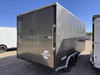 Charmac Trailers 2026 STEALTH 100"X16' V-Nose Cargo Trailer | Tandem Axle Axle 7K, Rubber Diamond Plate Floor, Torsion Axles, White Interior, Rear Ramp Door, Driver Side Access Door