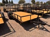 GR Trailers 2026 82"X14' Utility Trailer | Single Axle Axle 2.99K, Pieptop Rails, Spring Assist Rampgate