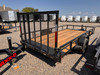 Maxx-D Trailers 2027 S3X 83"X14' Utility Trailer | Single Axle Axle 2.99K, 4" Channel Frame, Tongue, Tube Rail, 1' Dovetail, 4' Rear Rampgate, Spare Tire Mount
