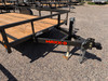 Maxx-D Trailers 2027 S3X 83"X14' Utility Trailer | Single Axle Axle 2.99K, 4" Channel Frame, Tongue, Tube Rail, 1' Dovetail, 4' Rear Rampgate, Spare Tire Mount
