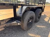 Maxx-D Trailers 2027 U4X 83"X18' HD Utility Trailer | Tandem Axle Axle 9.99K, 5" Channel Frame, Square Tube Rail, 1' Dovetail, HD 4' Rear Rampgate, Spare Tire Mount