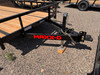 Maxx-D Trailers 2027 U4X 83"X18' HD Utility Trailer | Tandem Axle Axle 9.99K, 5" Channel Frame, Square Tube Rail, 1' Dovetail, HD 4' Rear Rampgate, Spare Tire Mount
