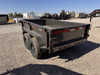 Maxx-D Trailers 2027 D6B 60"X10' Single Ram Dump Trailer | Tandem Axle Axle 9.99K, 18" Solid Sides, Slide In Ramps, Side Swing Gate, Tarp Kit
