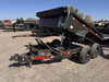 Maxx-D Trailers 2027 D6B 60"X10' Single Ram Dump Trailer | Tandem Axle Axle 9.99K, 18" Solid Sides, Slide In Ramps, Side Swing Gate, Tarp Kit