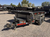 Maxx-D Trailers 2027 D6B 60"X10' Single Ram Dump Trailer | Tandem Axle Axle 9.99K, 18" Solid Sides, Slide In Ramps, Side Swing Gate, Tarp Kit