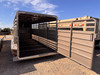 GR Trailers 2026 80"X20' Stock Trailers | Tandem Axle Axle 14K, Rubber Floor, Side Escape Door, Single Divider Gate, Swing Slide Combo Gate