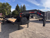 Raw Maxx Trailers 2026 HTX 102"X34' Deckover Flatbed Trailer | Tandem Axle, 11' HYD DOVETAIL, TOOL BOX, WINCH PLATE, CHAIN RACK, REFLECTIVE TAPE, SOLAR PANEL, 30K