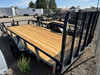Raw Maxx Trailers 2027 UTX 83"X14' Utility Trailer | Single Axle 3.5K, 2" Round Pipetop Rails, 4' Rear Ramp Gate, Spare Tire Mount, 8 Ply Tires