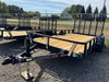 Raw Maxx Trailers 2027 UTX 83"X14' Utility Trailer | Single Axle 3.5K, 2" Round Pipetop Rails, 4' Rear Ramp Gate, Spare Tire Mount, 8 Ply Tires