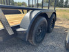 Raw Maxx Trailers 2027 UTX 77"X12' Utility Trailer | Tandem Axle 7K, 2" Round Pipetop Rails, 4' Rear Ramp Gate, Spare Tire Mount, 8 Ply Tires