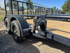 Raw Maxx Trailers 2027 UTX 77"X12' Utility Trailer | Tandem Axle 7K, 2" Round Pipetop Rails, 4' Rear Ramp Gate, Dovetail, Spare Tire Mount, 8 Ply Tires