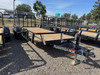 Raw Maxx Trailers 2027 UTX 83"X16' Utility Trailer | Tandem Axle 7K, 2" Round Pipetop Rails, 4' Rear Ramp Gate, Dovetail, Spare Tire Mount, 8 Ply Tires