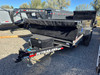 P.J. Trailers 2027 D7 83"X14' Scissor Dump Trailer | Tandem Axle 14K, 6" Channel, 24" Sides, Spreader Gate, Scissor Lift, Tarp Kit, Slide In Ramps