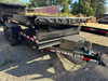 P.J. Trailers 2027 D7 83"X14' Scissor Dump Trailer | Tandem Axle 14K, 6" Channel, 24" Sides, Spreader Gate, Scissor Lift, Tarp Kit, Slide In Ramps