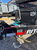 P.J. Trailers 2027 D7 83"X14' Scissor Dump Trailer | Tandem Axle 14K, 6" Channel, 24" Sides, Spreader Gate, Scissor Lift, Tarp Kit, Slide In Ramps