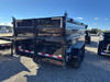 P.J. Trailers 2027 D7 83"X14' Scissor Dump Trailer | Tandem Axle 14K, 6" Channel, 48" Sides, Spreader Gate, Scissor Lift, Tarp Kit, Slide In Ramps