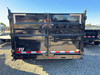 P.J. Trailers 2027 D7 83"X14' Scissor Dump Trailer | Tandem Axle 14K, 6" Channel, 48" Sides, Spreader Gate, Scissor Lift, Tarp Kit, Slide In Ramps