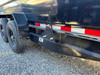 P.J. Trailers 2027 D7 83"X14' Scissor Dump Trailer | Tandem Axle 14K, 6" Channel, 48" Sides, Spreader Gate, Scissor Lift, Tarp Kit, Slide In Ramps