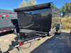P.J. Trailers 2027 D7 83"X14' Scissor Dump Trailer | Tandem Axle 14K, 6" Channel, 48" Sides, Spreader Gate, Scissor Lift, Tarp Kit, Slide In Ramps